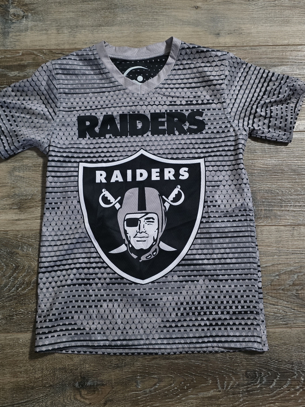 Las Vegas Raiders Jersey Youth Medium NFL Flag Play Football Reversible 2 Side
